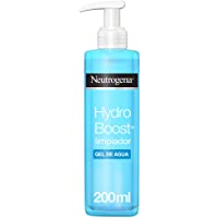 Neutrogena Hydro Boost Limpiador Gel de Agua- Elimina las Impurezas y el Maquillaje- 200 ml